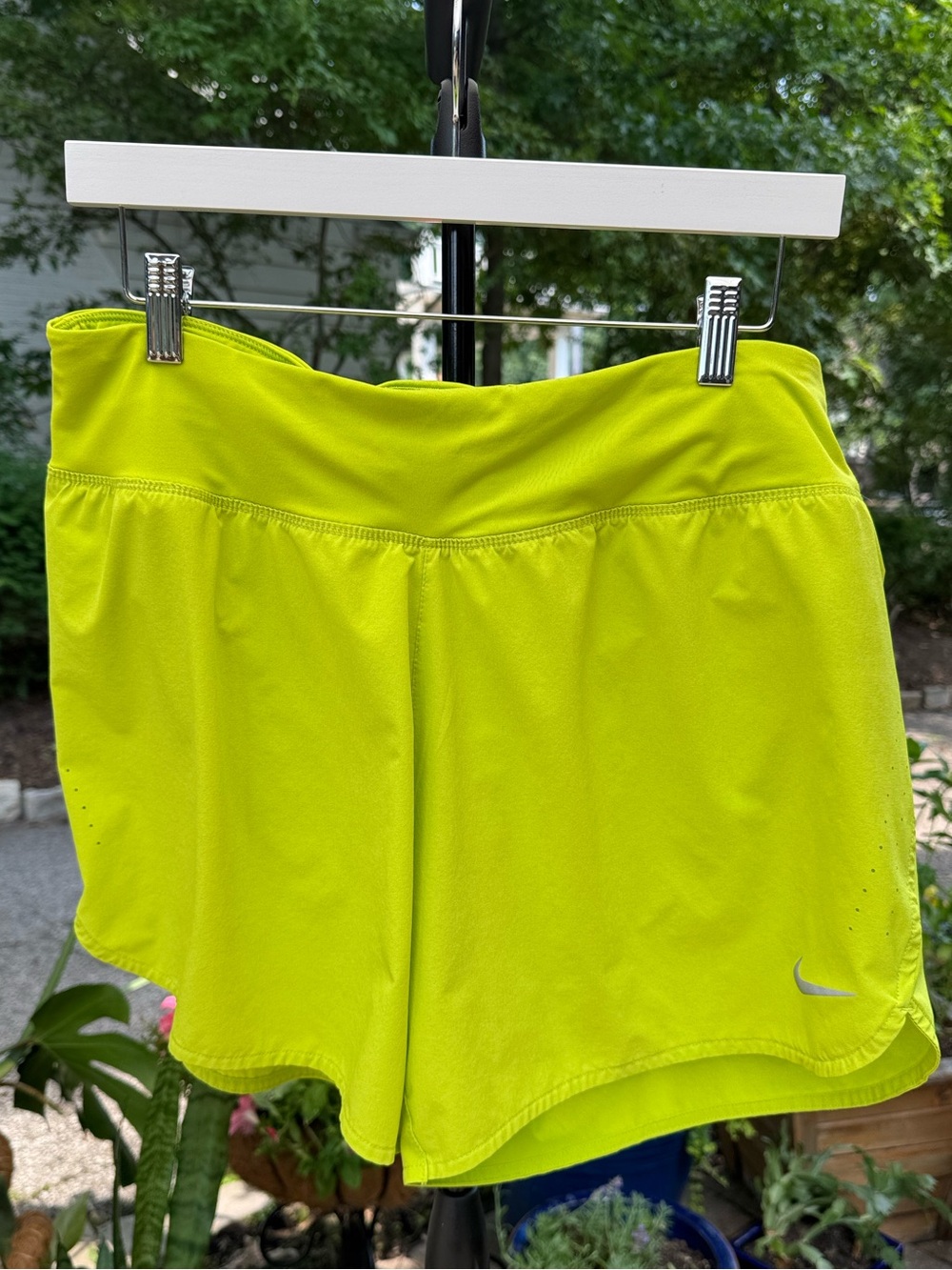Nike Eclipse Dri-FIT Running Shorts Neon Green Women’s XL